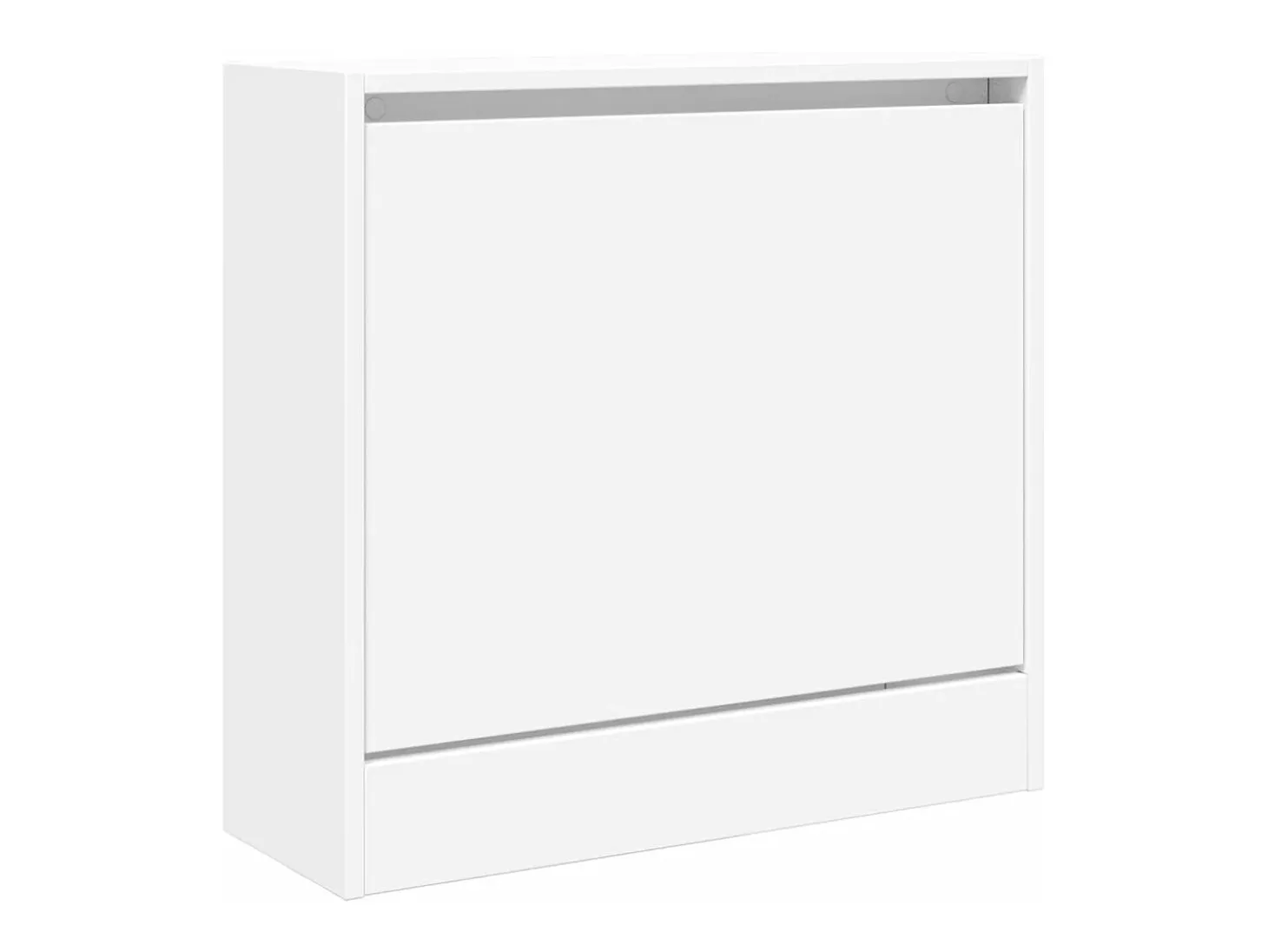 Zapatero de madera de ingeniería blanco 60x21x57 cm ES531220