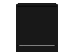 Zapatero de madera de ingeniería negro 60x42x69 cm ES661135