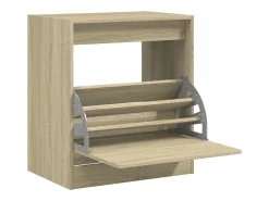 Zapatero de madera de ingeniería roble Sonoma 60x42x69 cm ES746854