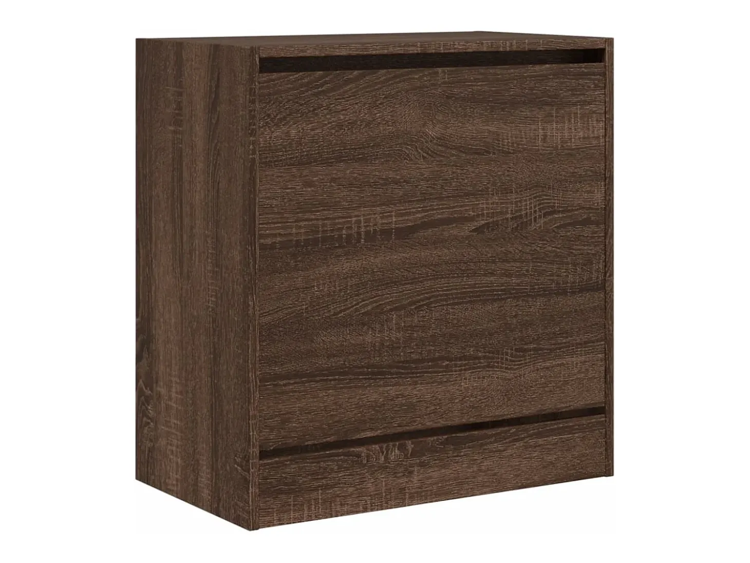 Zapatero de madera de ingeniería marrón roble 60x34x63,5 cm ES328176