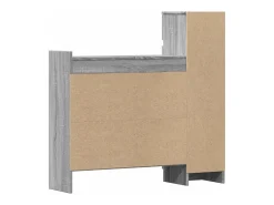 Zapatero de madera de ingeniería gris Sonoma