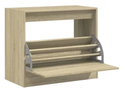 Zapatero de madera de ingeniería roble Sonoma 80x42x69 cm ES307956