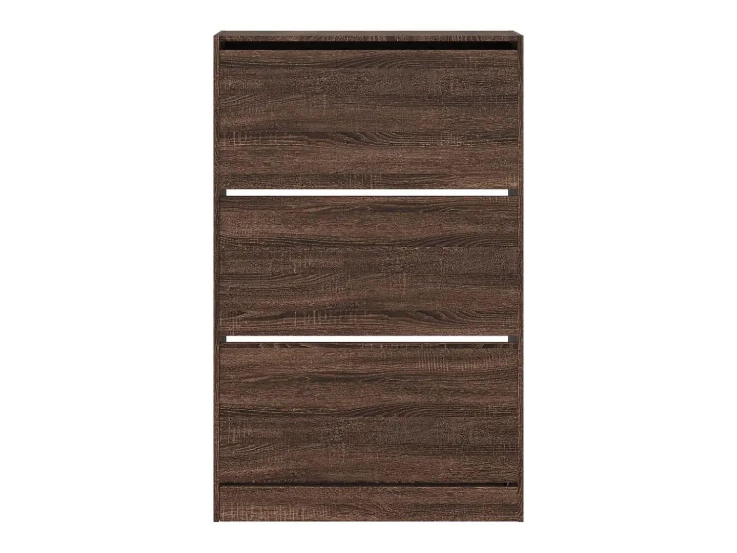 Zapatero de madera de ingeniería marrón roble 80x21x125,5 cm ES974798