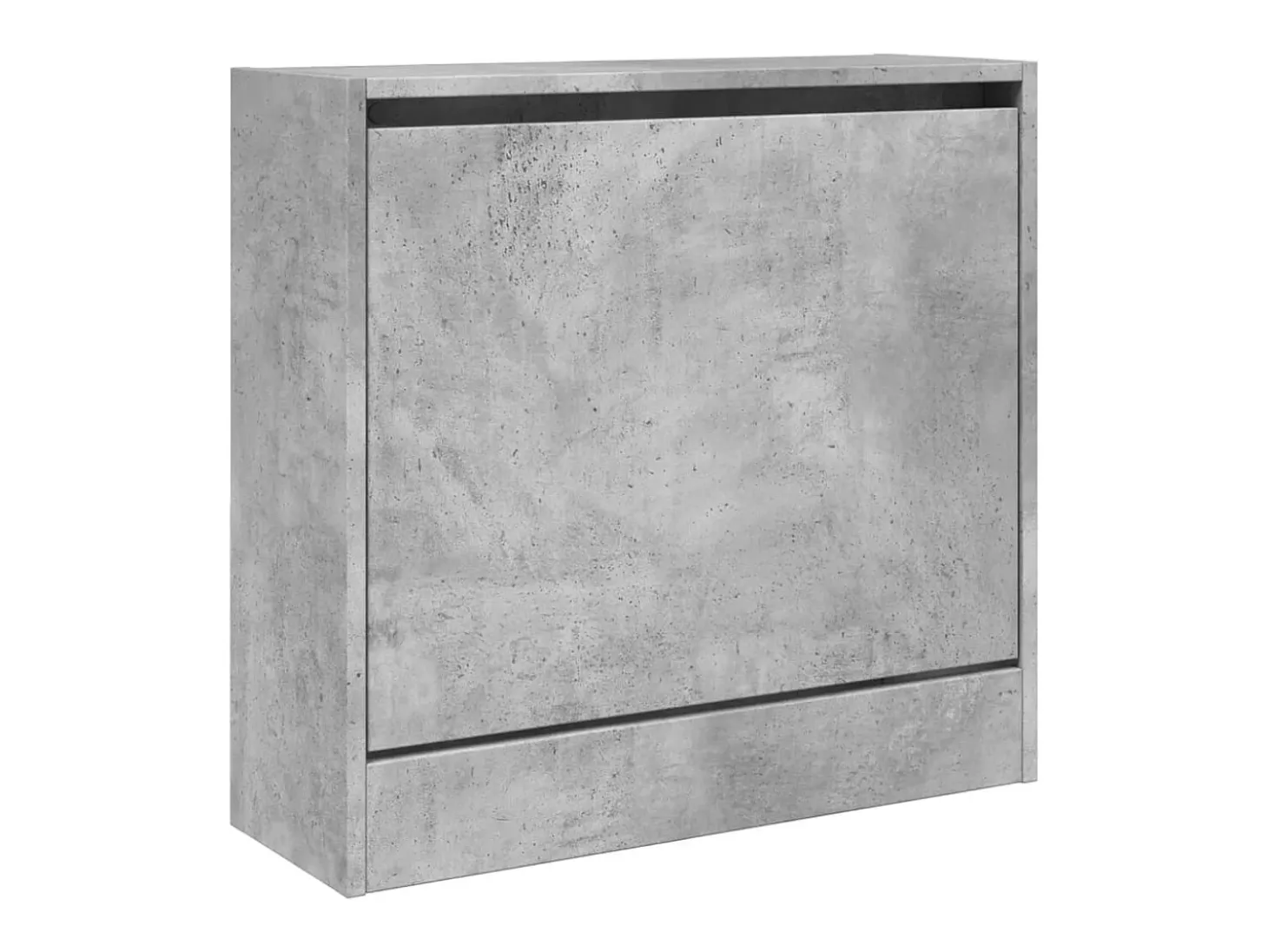 Zapatero de madera de ingeniería gris hormigón 60x21x57 cm ES852534