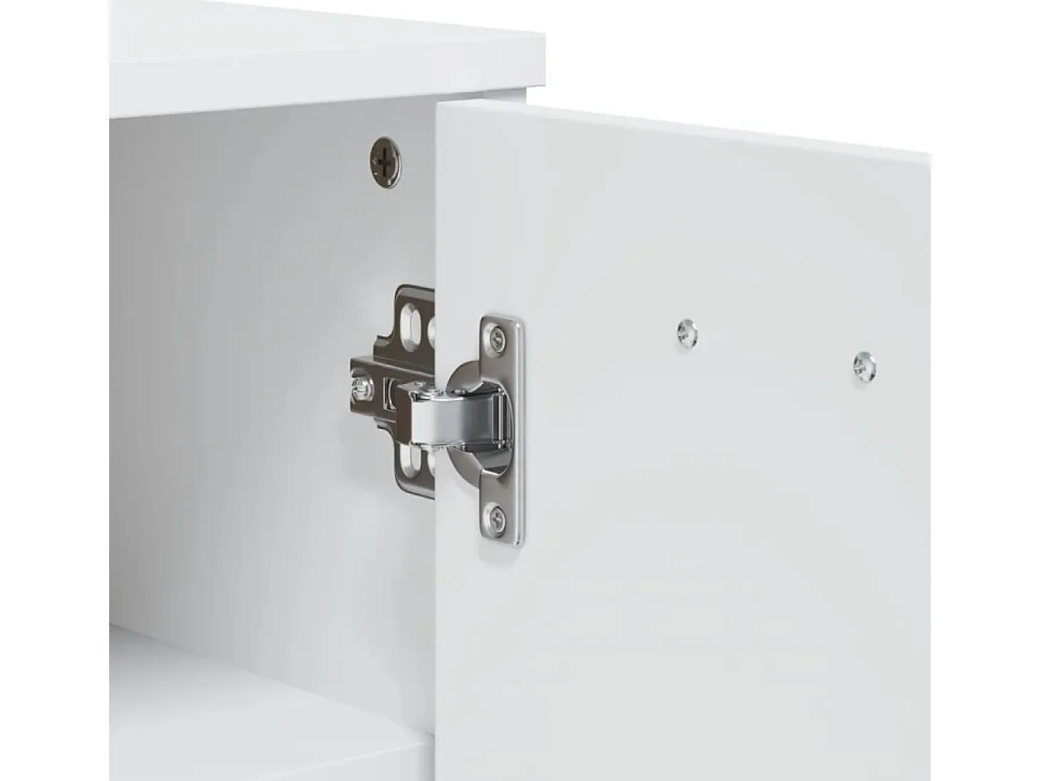 Zapatero de madera de ingeniería blanca VIKEN