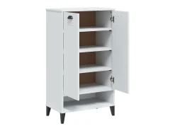 Zapatero de madera de ingeniería blanca VIKEN