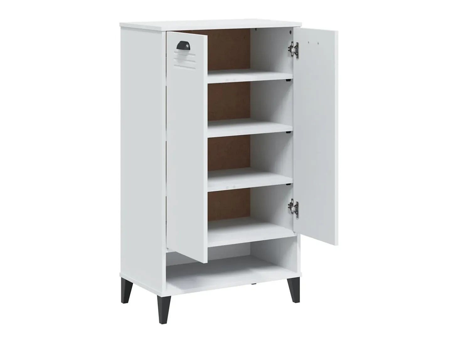 Zapatero de madera de ingeniería blanca VIKEN