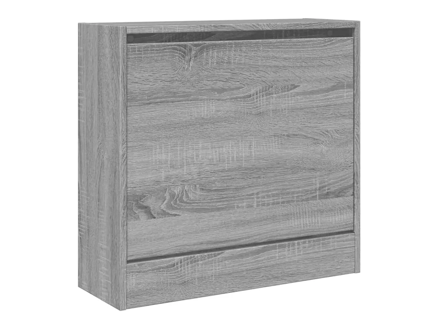 Zapatero de madera de ingeniería gris Sonoma 60x21x57 cm ES971124