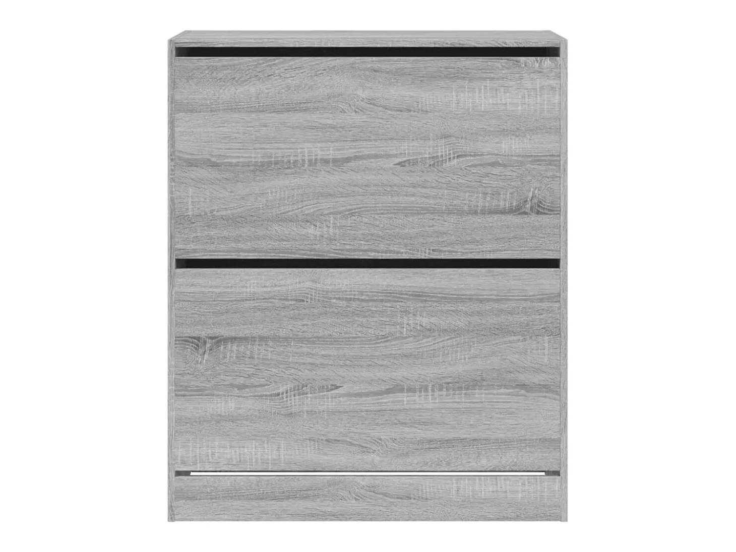 Zapatero de madera de ingeniería gris Sonoma 80x34x96,5 cm ES144874
