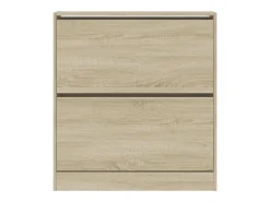 Zapatero de madera de ingeniería roble Sonoma 80x21x87,5 cm ES585474