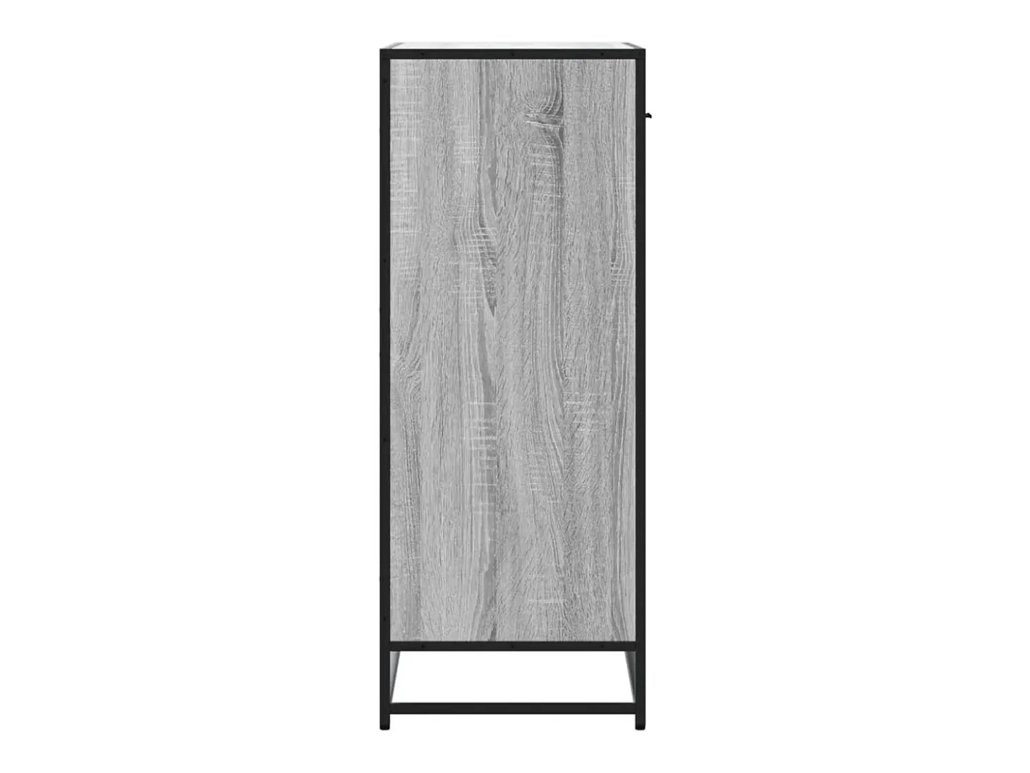 Zapatero de madera y metal de ingeniería gris Sonoma