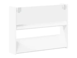 Zapatero de pared Blanco 80x18x60 cm Aglomerado