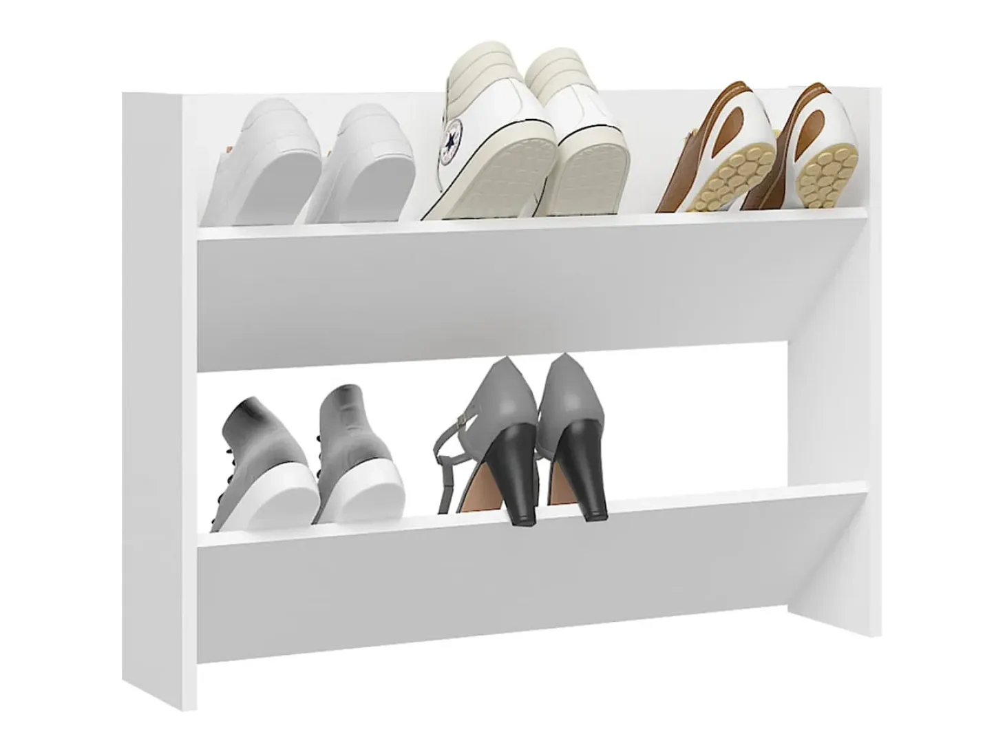 Zapatero de pared Blanco 80x18x60 cm Aglomerado