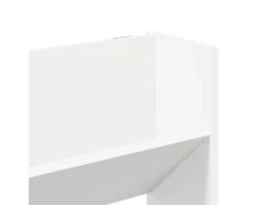 Zapatero de pared blanco 80x18x90 cm madera contrachapada