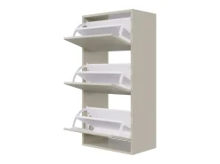 Zapatero de pared con 3 puertas - Greige - 50 cm - VELDIO