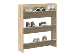 Zapatero de pared de madera de ingeniería de roble Sonoma