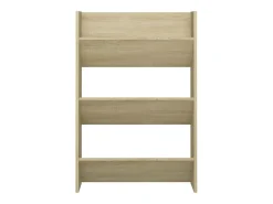 Zapatero de pared de roble Sonoma 60x18x90 cm Aglomerado