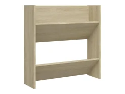 Zapatero de pared de roble Sonoma 60x18x60 cm Aglomerado