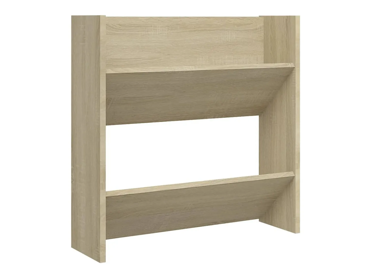 Zapatero de pared de roble Sonoma 60x18x60 cm Aglomerado