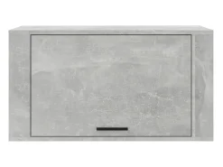 Zapatero de pared gris hormigón 70x35x38 cm