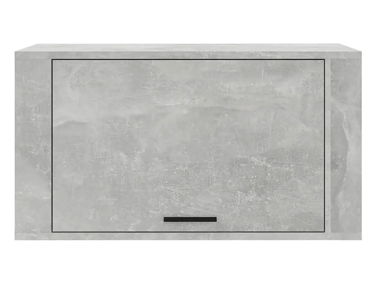 Zapatero de pared gris hormigón 70x35x38 cm