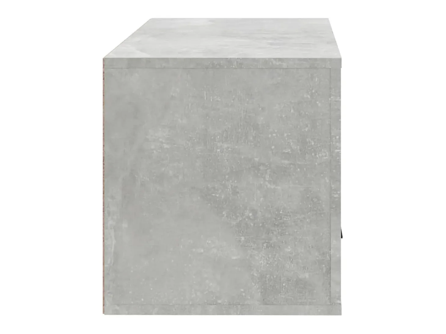 Zapatero de pared gris hormigón 70x35x38 cm