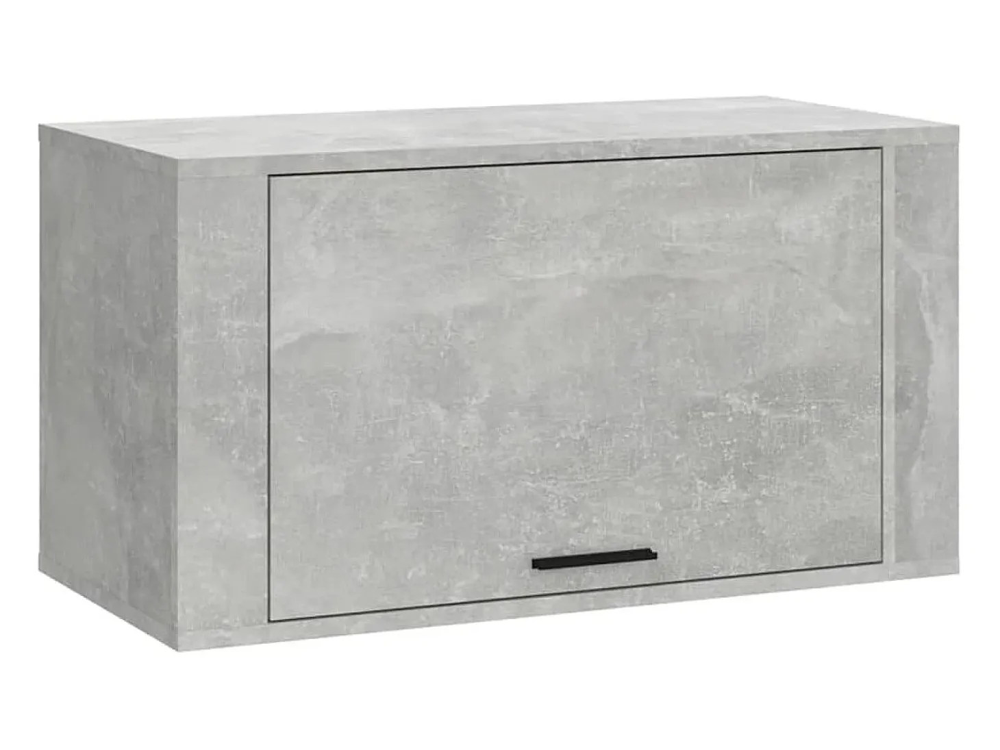 Zapatero de pared gris hormigón 70x35x38 cm