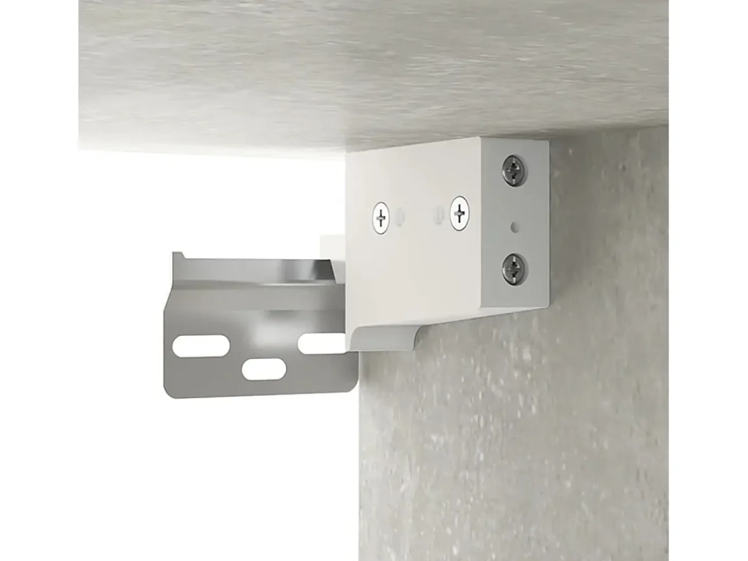 Zapatero de pared gris hormigón 70x35x38 cm