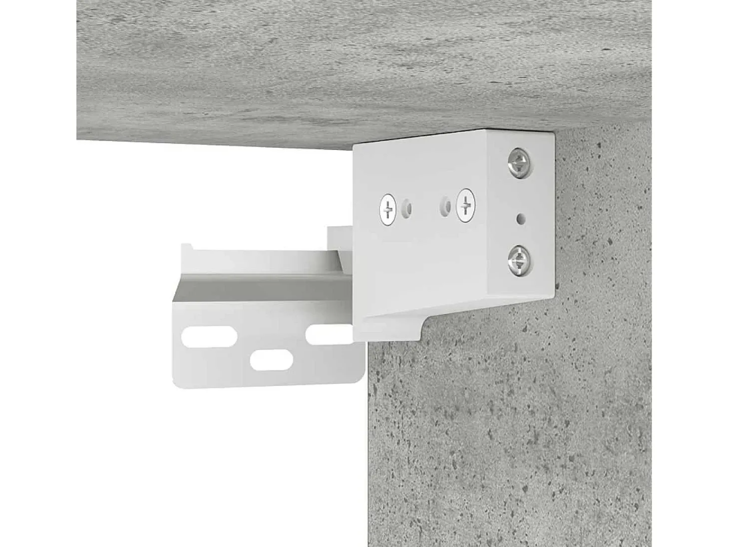 Zapatero de pared gris hormigón 100x35x38 cm