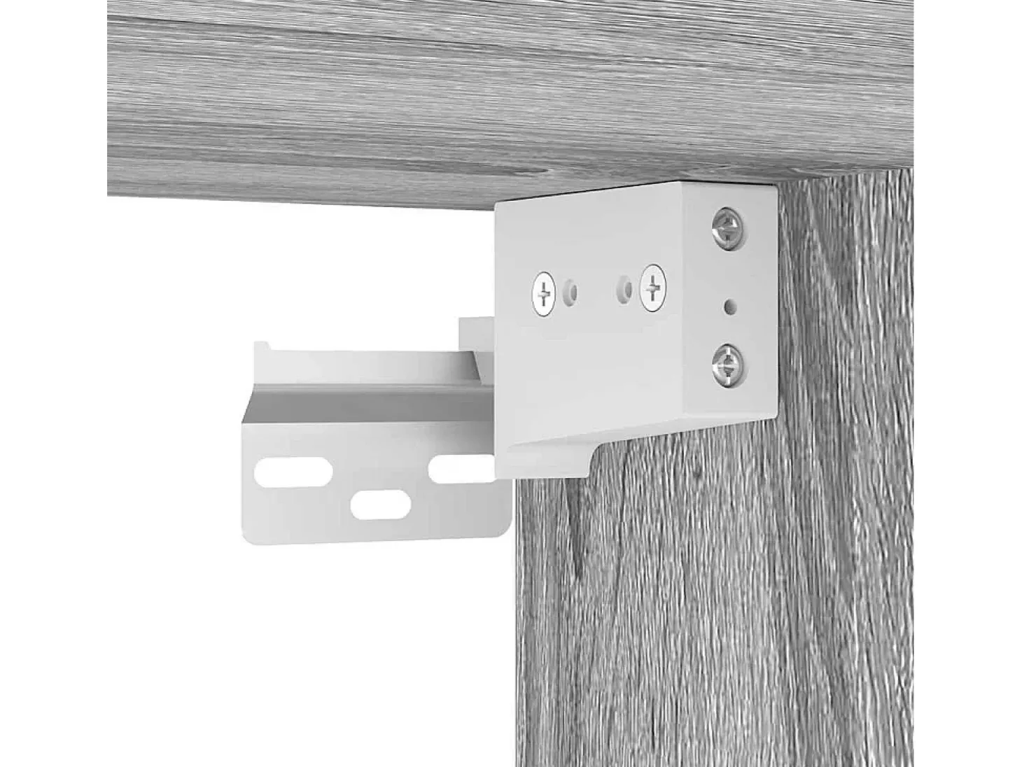 Zapatero de pared gris Sonoma 100x35x38 cm