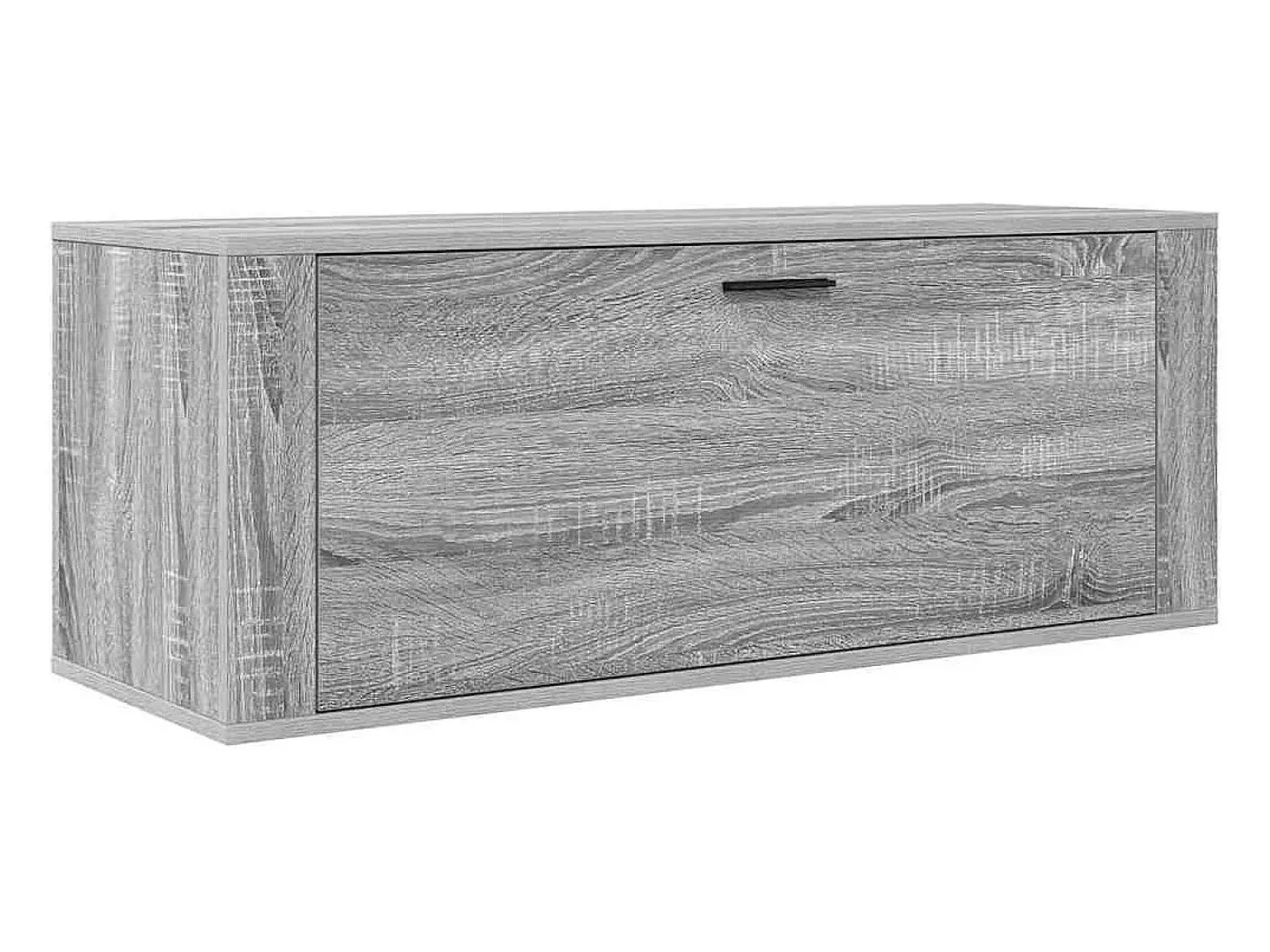 Zapatero de pared gris Sonoma 100x35x38 cm