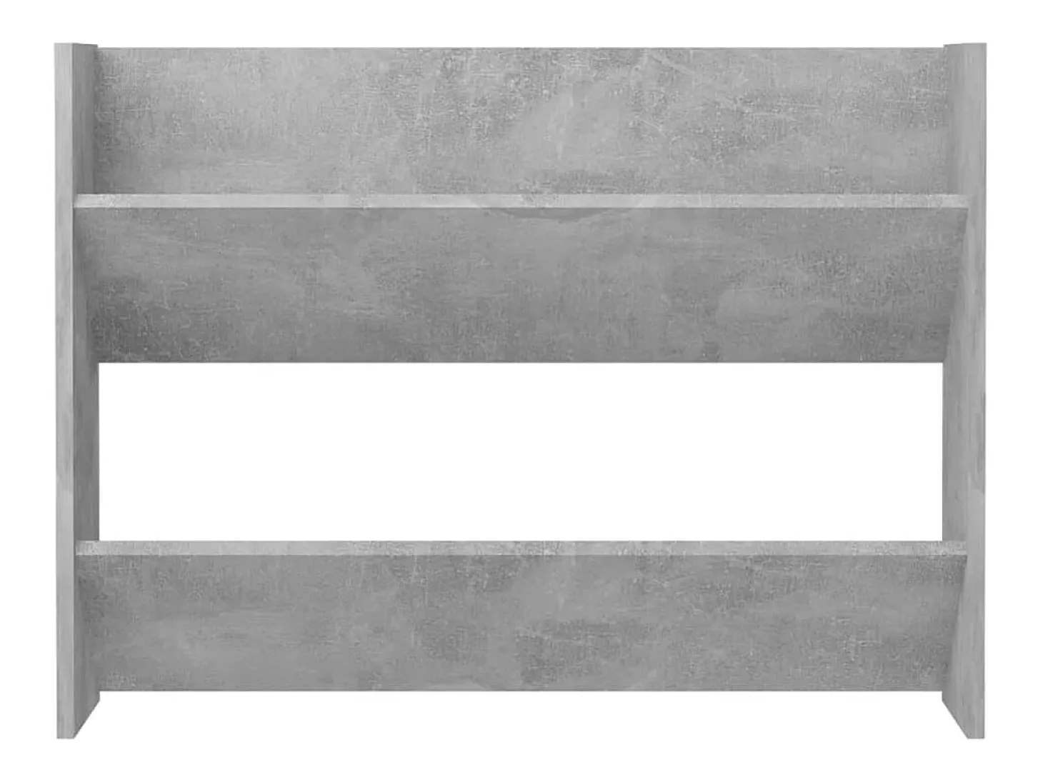 Zapatero de pared madera contrachapada gris hormigón 80x18x60cm ES209113