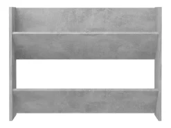Zapatero de pared madera contrachapada gris hormigón 80x18x60cm ES209113