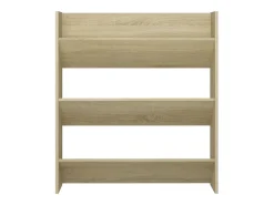 Zapatero de pared madera contrachapada roble Sonoma 80x18x90 cm ES577255