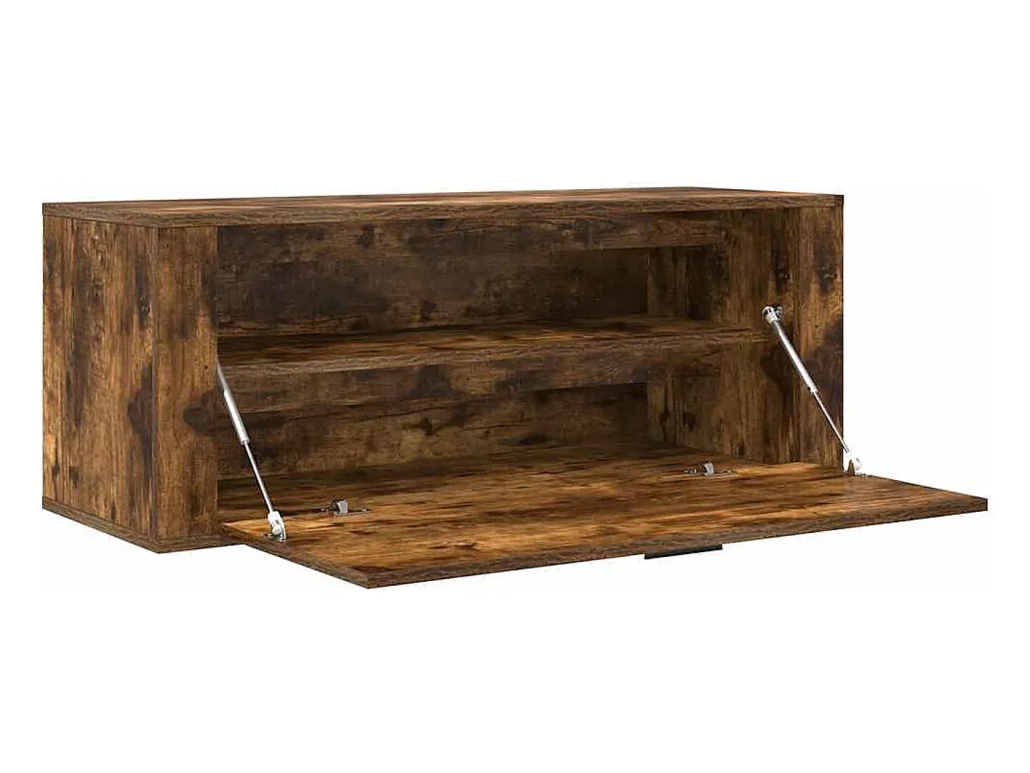 Zapatero de pared Roble ahumado 100x35x38 cm