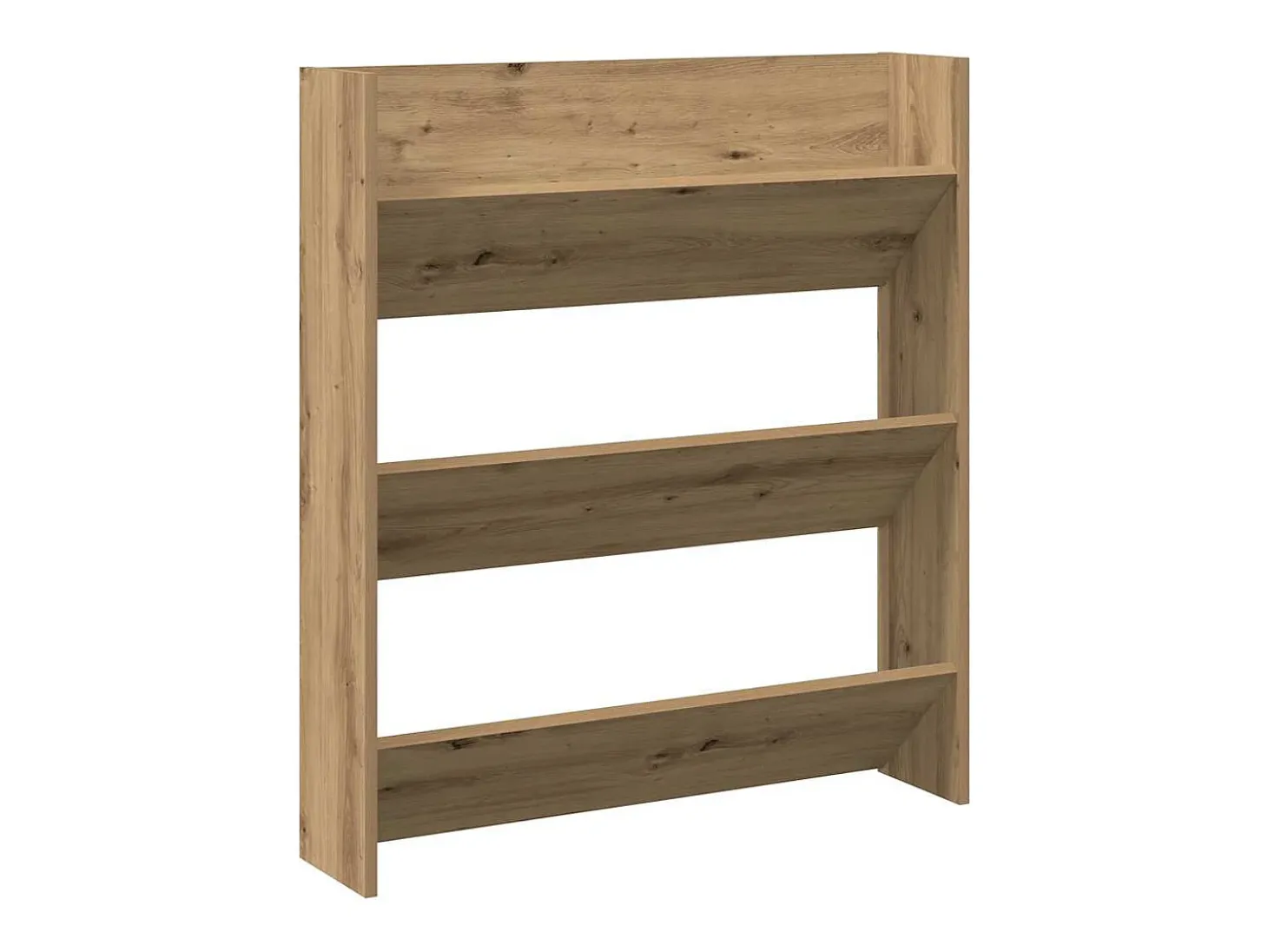 Zapatero de pared, roble artesanal, madera de ingeniería