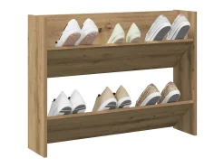 Zapatero de pared, roble artesanal, madera de ingeniería