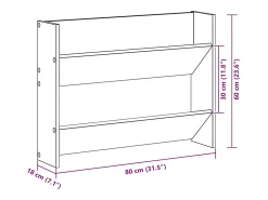 Zapatero de pared, roble artesanal, madera de ingeniería