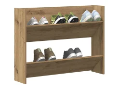 Zapatero de pared, roble artesanal, madera de ingeniería