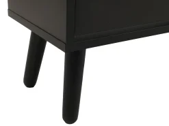 Zapatero de ratán MCW-M37, negro
