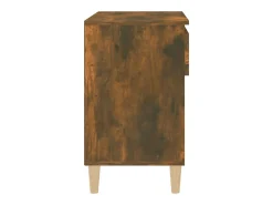 Zapatero de roble ahumado 70x36x60 cm Madera de ingeniería