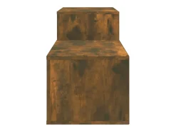 Zapatero de roble ahumado 150x35x45 cm Madera de ingeniería