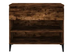 Zapatero de roble ahumado 70x36x60 cm Madera de ingeniería