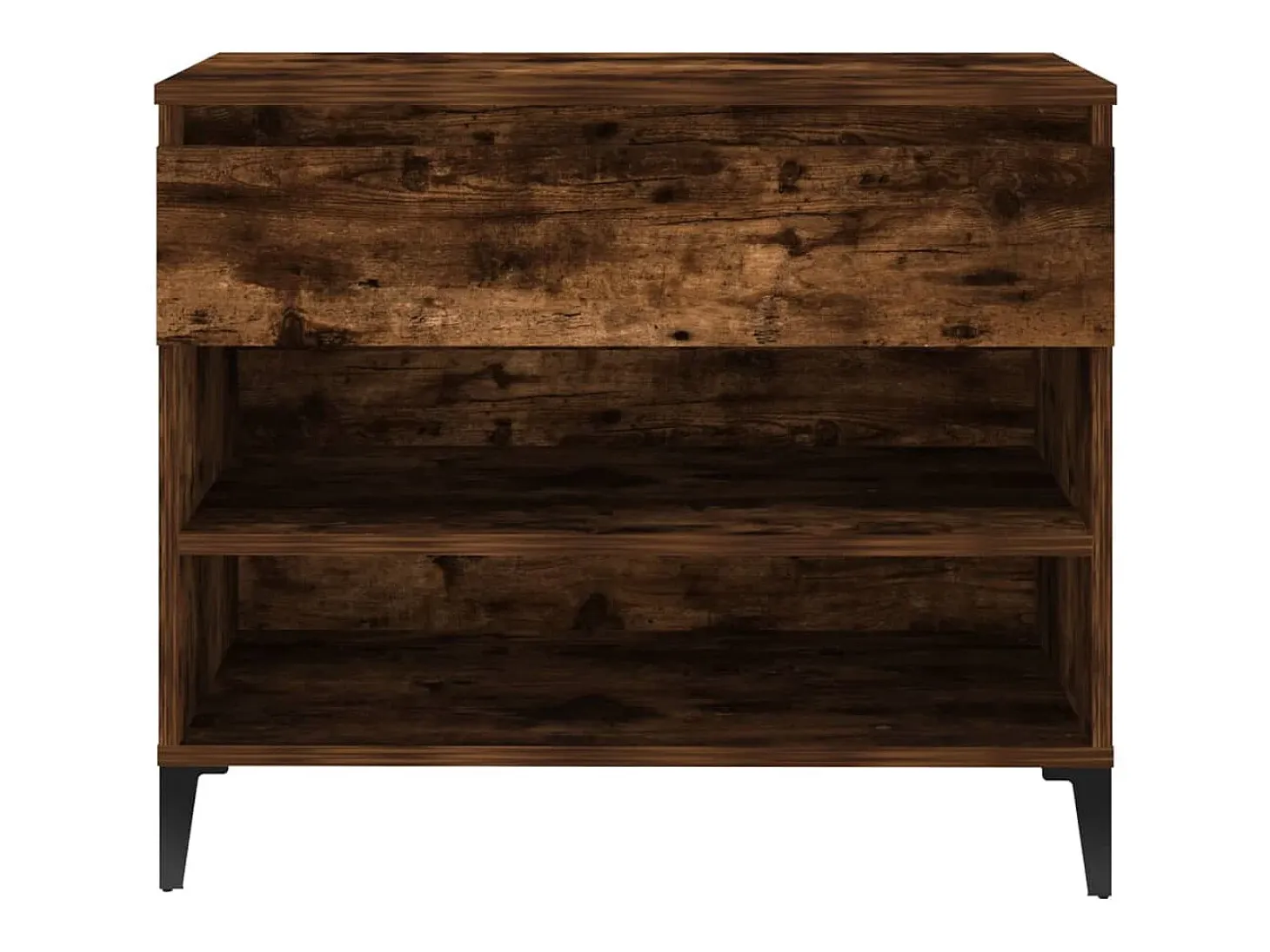 Zapatero de roble ahumado 70x36x60 cm Madera de ingeniería