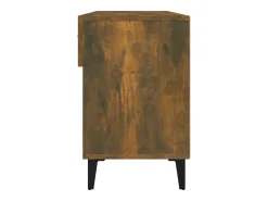 Zapatero de roble ahumado 102x35x55 cm Madera de ingeniería