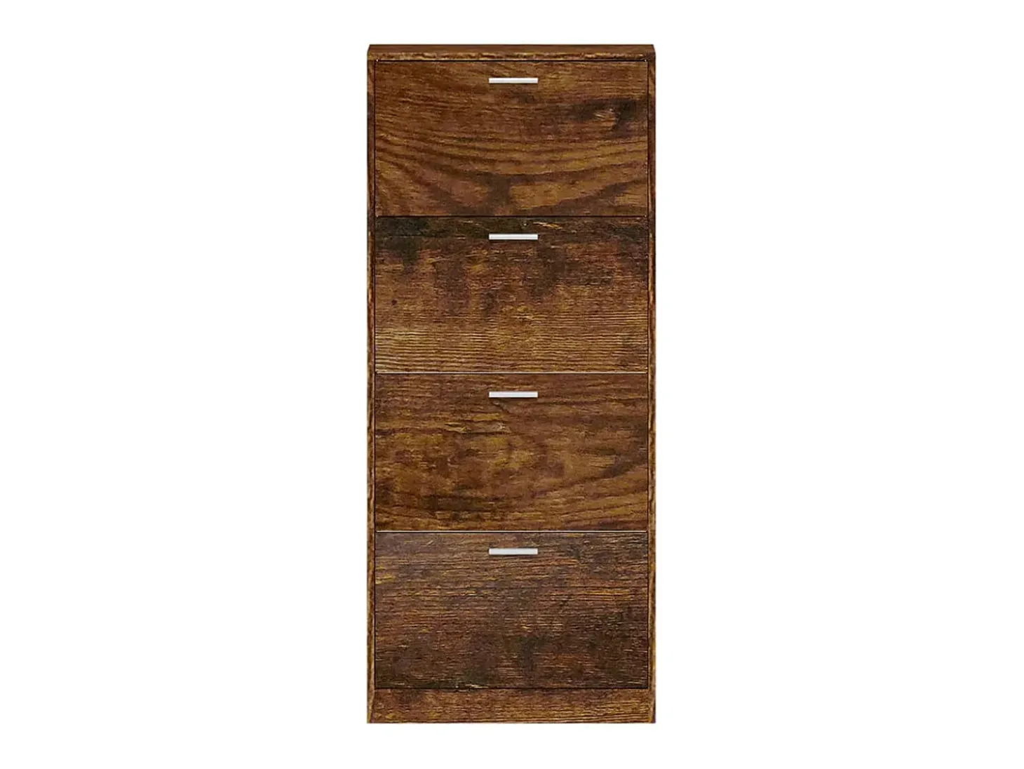 Zapatero de roble ahumado 59x17x150 cm Madera de ingeniería