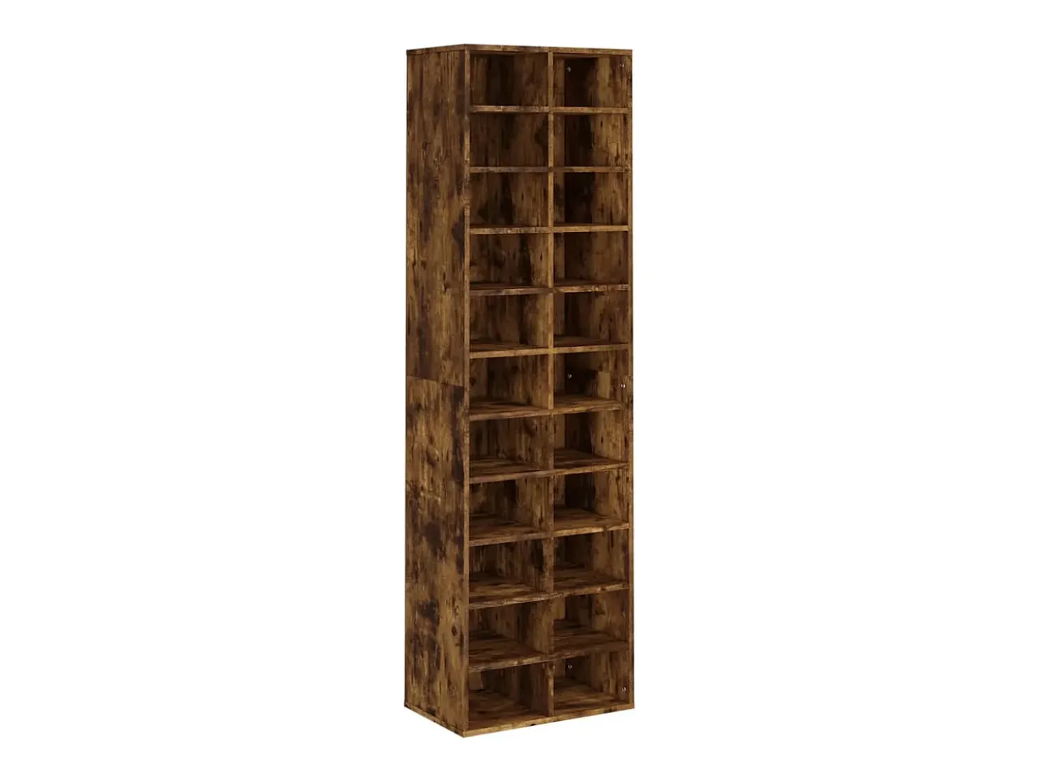 Zapatero de roble ahumado 54x34x183 cm Madera de ingeniería