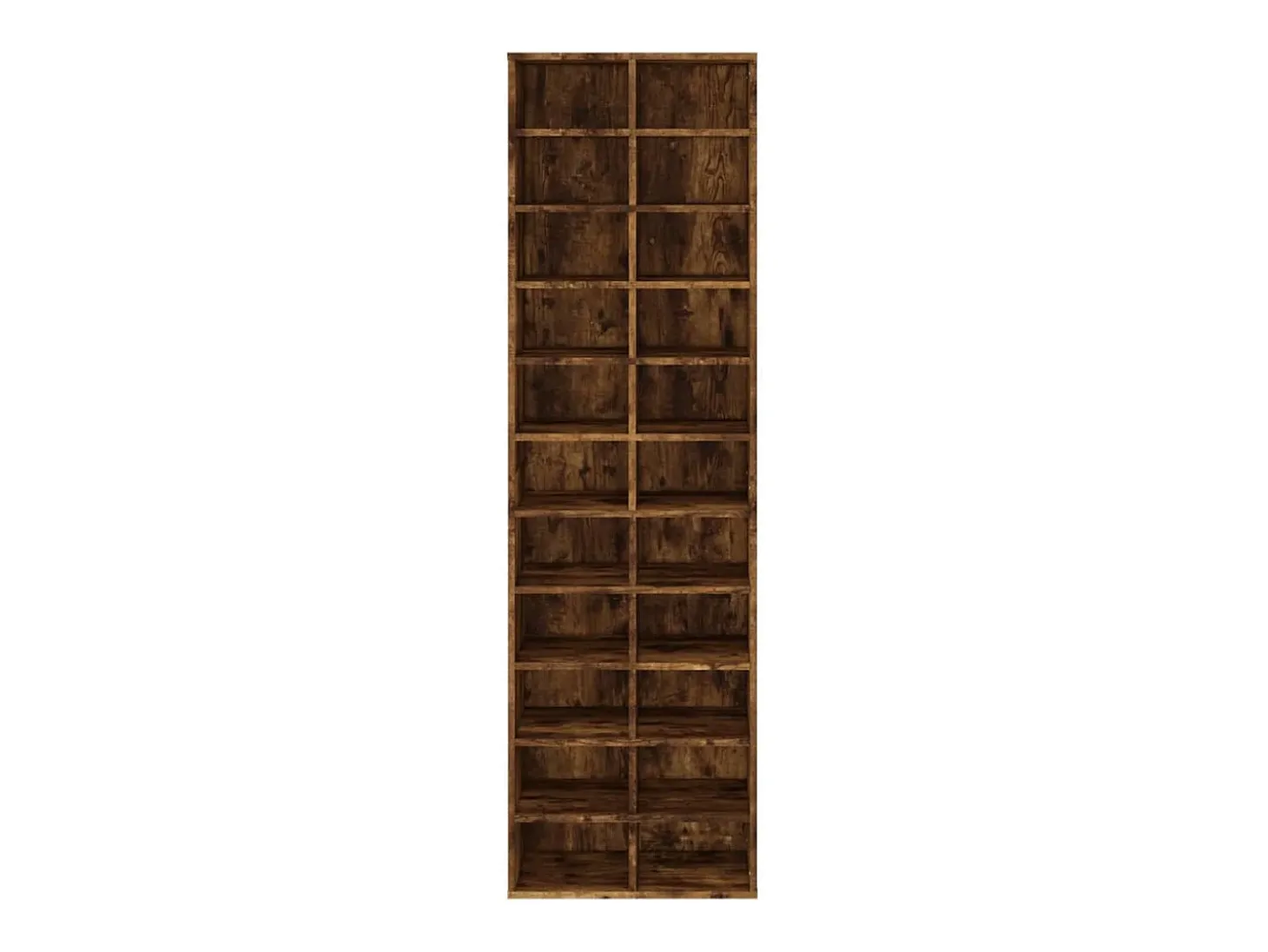 Zapatero de roble ahumado 54x34x183 cm Madera de ingeniería