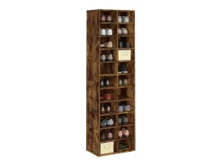 Zapatero de roble ahumado 54x34x183 cm Madera de ingeniería