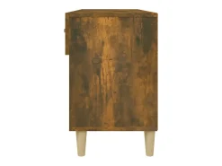 Zapatero de roble ahumado 102x35x55 cm Madera de ingeniería